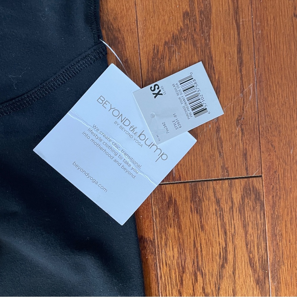 Beyond the Bump Full Length Black Maternity Leggings NWT Size XS - Picture 3 of 8